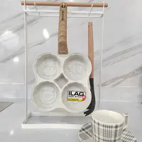 ishuai/帅帅四孔动物蛋糕盘创意可爱不沾多功能早餐煎饼锅煎蛋锅