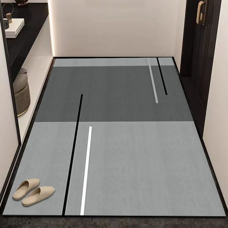 硅藻泥地垫玄关入户门口垫子进门地垫防滑吸水厨房卫生间脚垫定制