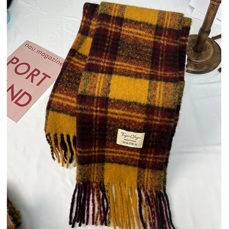 2024新款好物纯色高能感针织围巾暖网红爆款