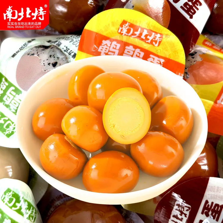 【60粒单颗装】南北特鹌鹑蛋盐焗山椒五香味鹌鹑蛋早餐480g