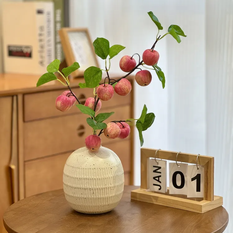 仿真苹果绿植室内客厅装饰仿真花摆件假植物假花摆设