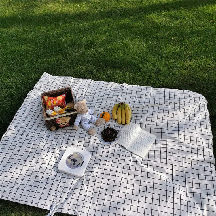 野餐垫户外野炊野营帐篷地垫春游拍照背景坐垫草坪垫子便携野餐布