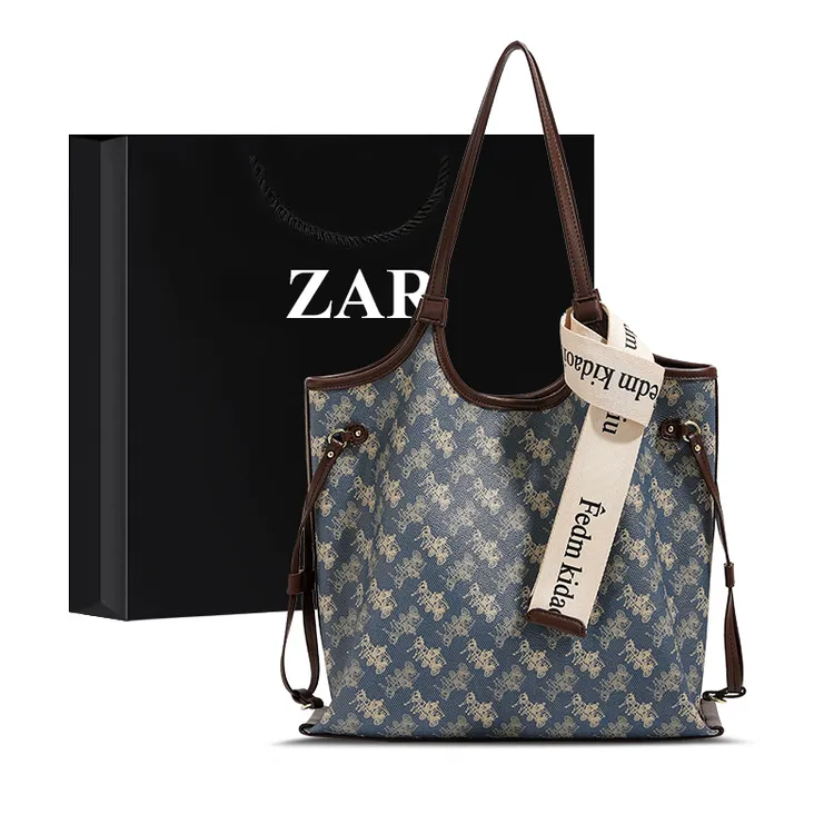 ZAR&RUILR/查瑞娜真皮包包百搭上班通勤大容量托特包时尚单肩大包