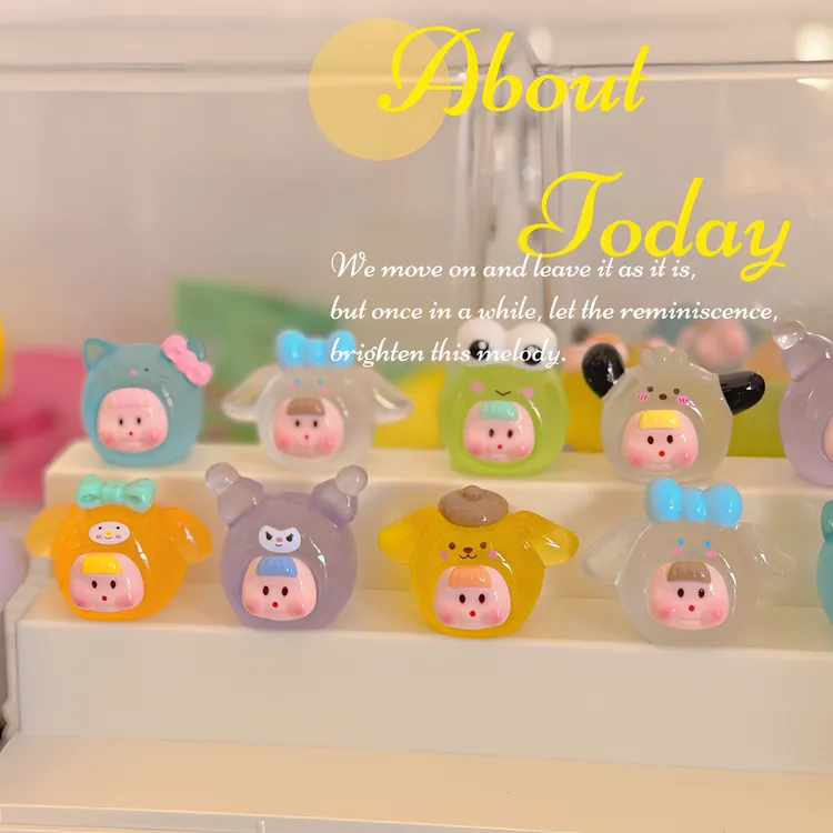 【直播代拆+对对碰】三丽鸥可爱摆件桌面车载手工创意卡通公仔