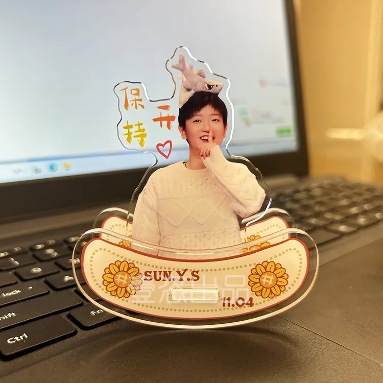 孙颖莎王楚钦桌面摆件莎头摇摇乐双面亚克力人形立牌