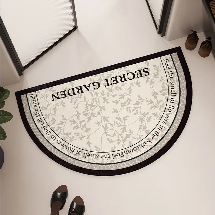 复古高级感浴室地垫硅藻泥吸水防滑入户门脚垫卫生间厕所门口垫子