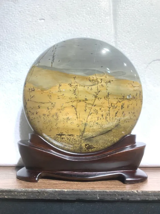 广西国画石（圆石摆件）