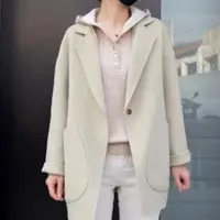 Luoxi/罗皙81108-秋冬新款韩版显瘦中长款大衣外套