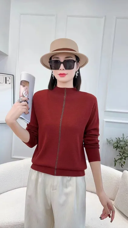 高品质羊毛衫女秋冬针织衫洋气打底上衣