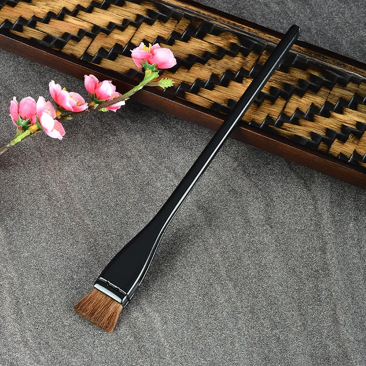 日本马毛刷子细柄木质寿司刷板前酱油刷商用烧烤刷料理刺身酱汁刷