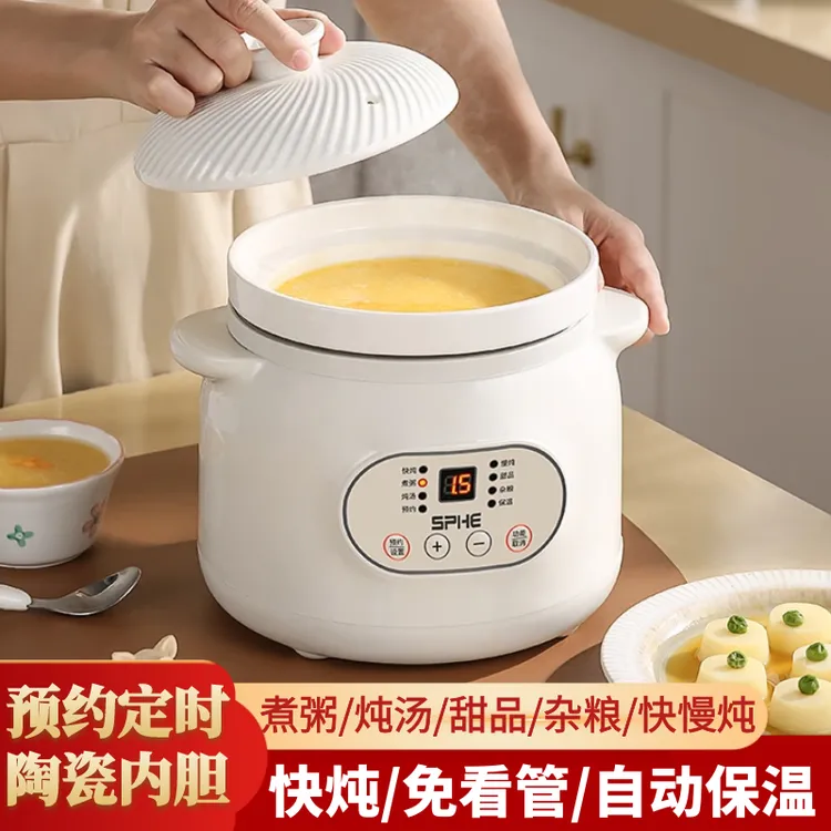 陶瓷电炖锅家用多功能预约定时全自动快炖煮粥炖汤煲汤炖盅养生锅
