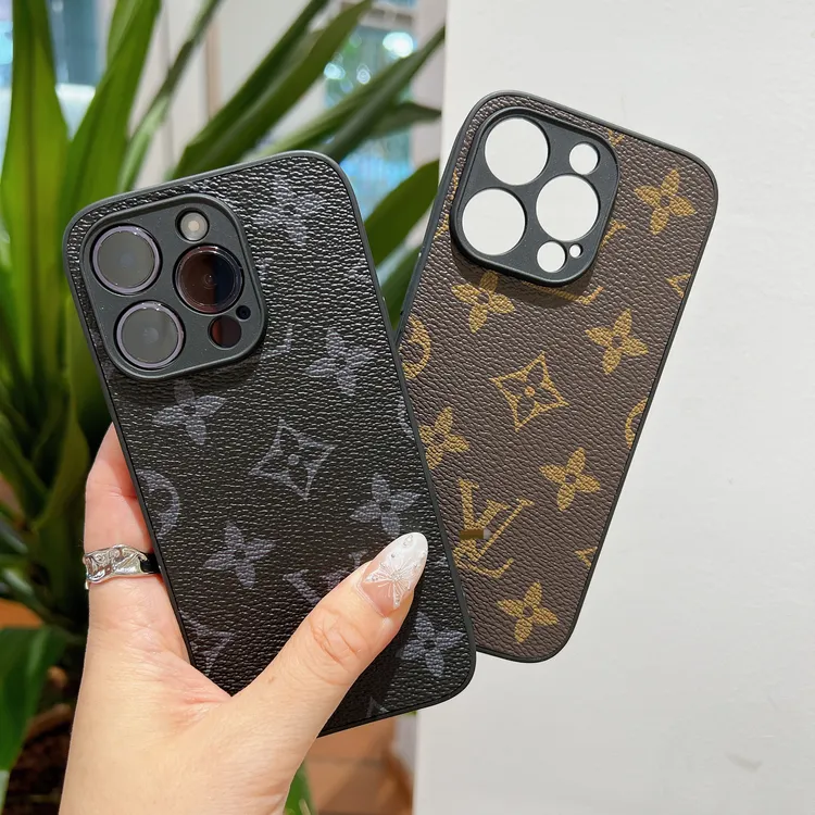 无标老花皮质适用苹果15promax手机壳14pro防摔iPhone13欧美12潮