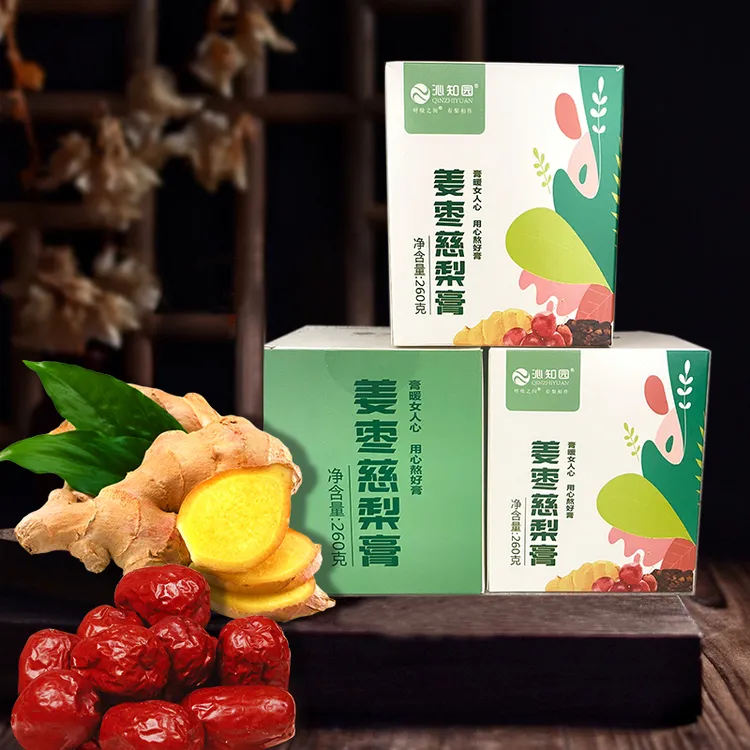 沁知园非遗传统女士暖宫食用莱阳姜枣慈梨膏排湿浓缩食用古法天然
