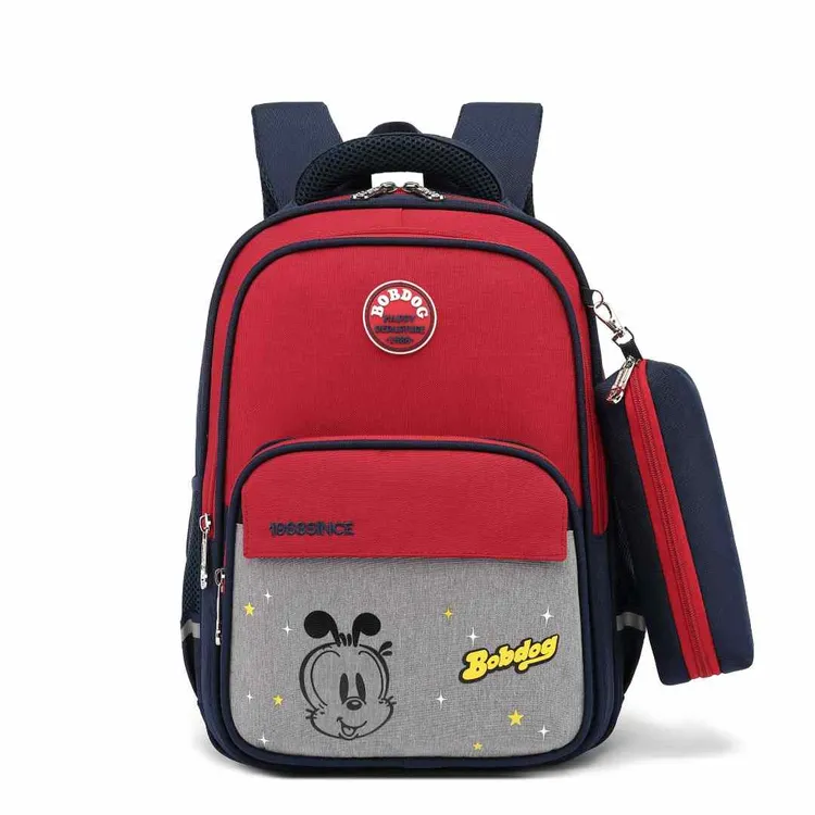 Bobdog/巴布豆女生男童儿童中小学生书包轻便减负护脊双肩背包