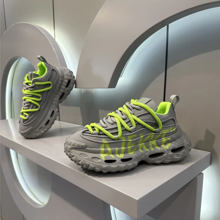 2024秋季新款男鞋潮流个性百搭老爹鞋舒适休闲运动男士厚底增高鞋