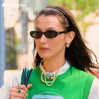 Le Specs新款个性复古墨镜女街拍椭圆小太阳镜Outta Love明星同款