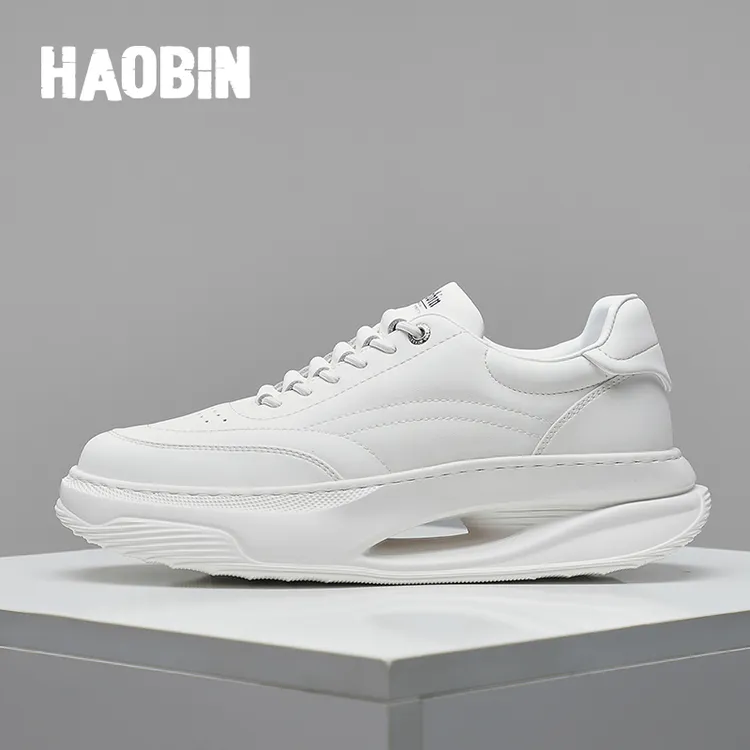 浩宾一脚蹬男鞋四季2025新款运动板鞋增高男休闲小白鞋厚底夏季