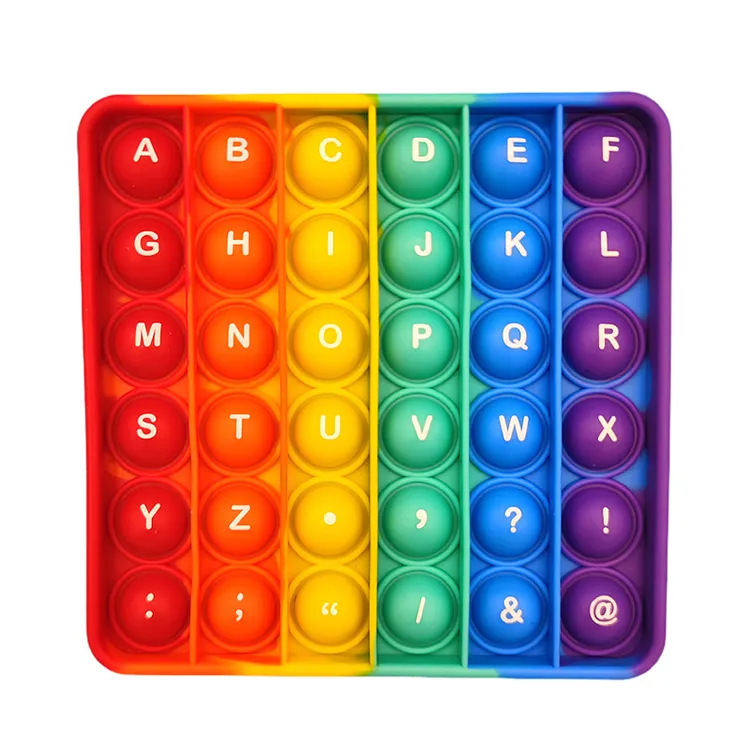 拼音字母数字口诀灭鼠先锋早教玩具硅胶按按乐解压玩具早教益智