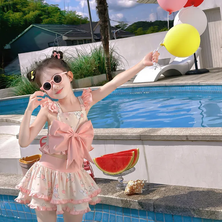 女童分体泳装夏装中大童游泳衣2025新款泳衣夏季洋气游泳服两件套