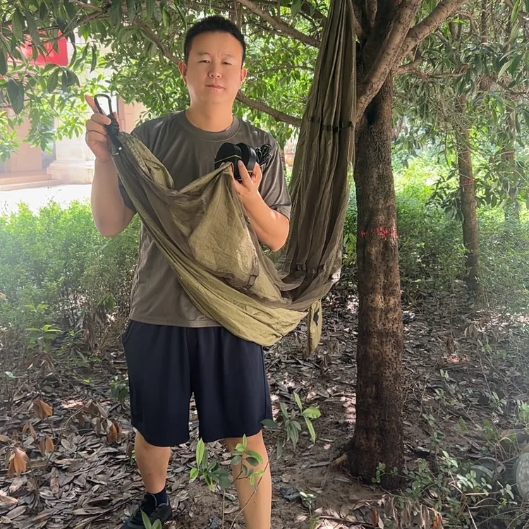 F 117户外野营露营防蚊防虫吊床悬空吊床悬挂方便成年人连接