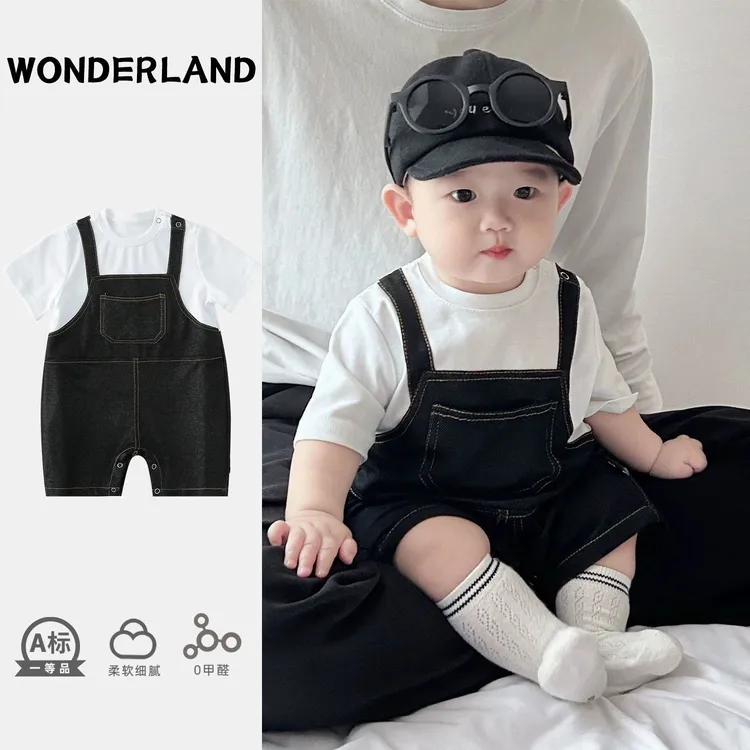 新生婴儿衣服夏装舒适爬服男宝宝连体衣夏季超萌儿童夏款婴儿衣服