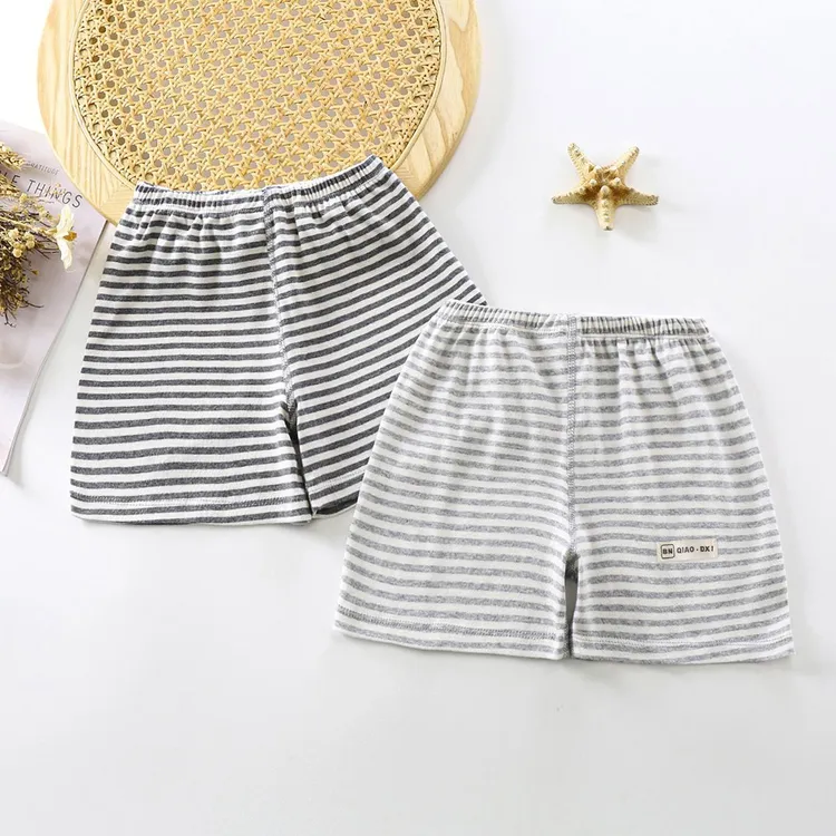 儿童无骨夏季纯棉薄款短裤透气吸汗男女童宝宝休闲宽松睡裤家居裤