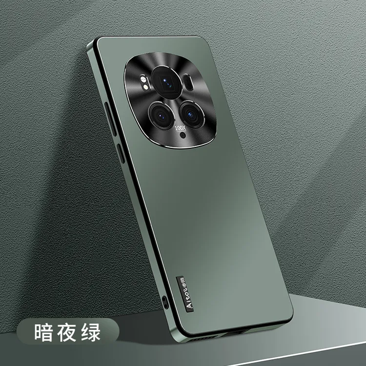 荣耀Magic6手机壳金属镜头全包防摔魔术6pro保护套磨砂硅胶男女薄