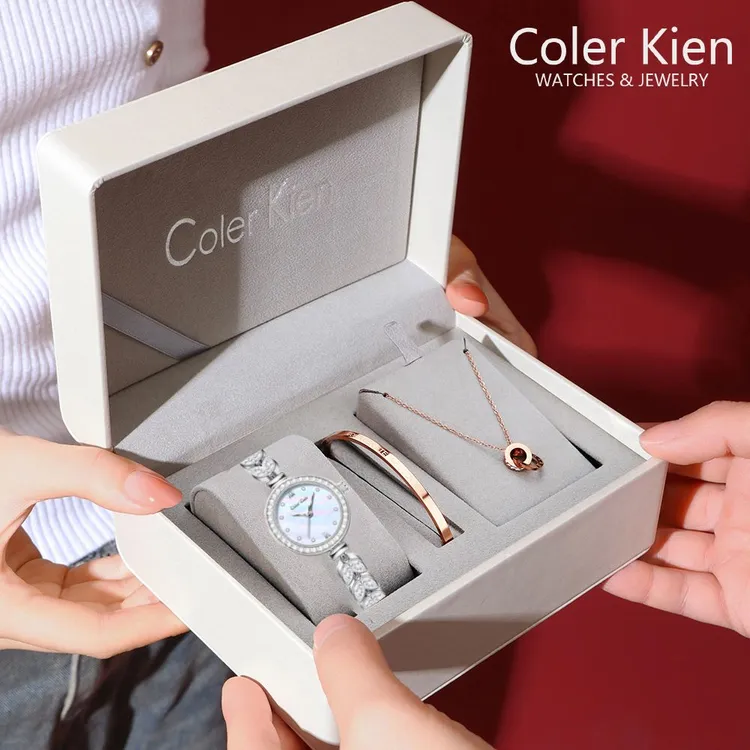 ColerKien【官方正品】美人鱼轻奢满钻ins女腕表送女朋友的生日礼物