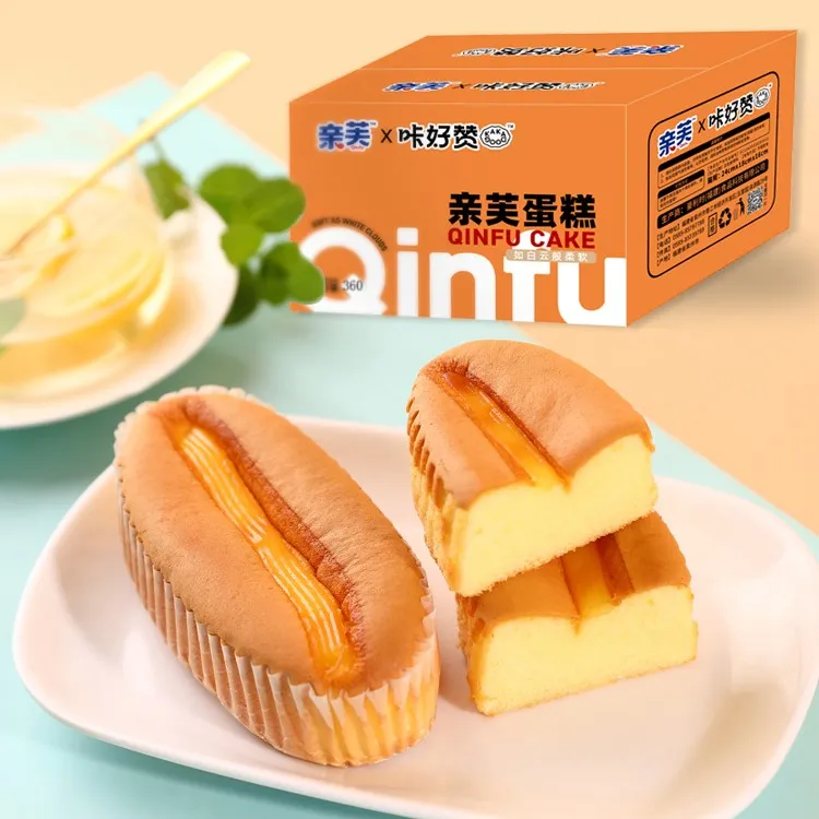 QINFU/亲芙好食麦牛乳蛋糕零食面包早餐速食整箱轻食糕点休闲食品