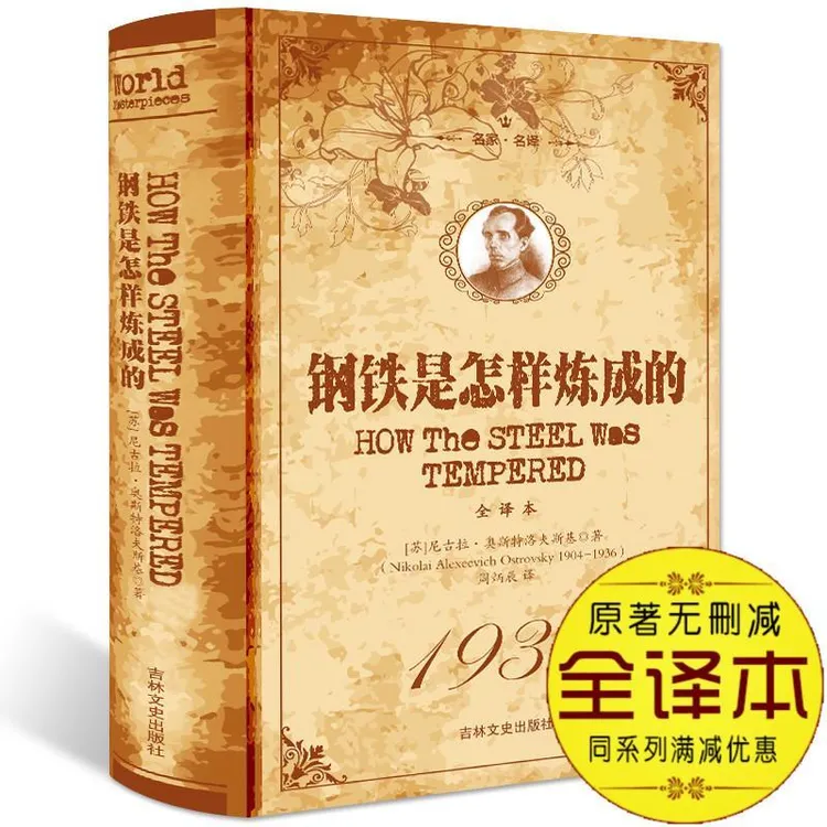 钢铁是怎样炼成的 正版完整版 原版 世界名著作品