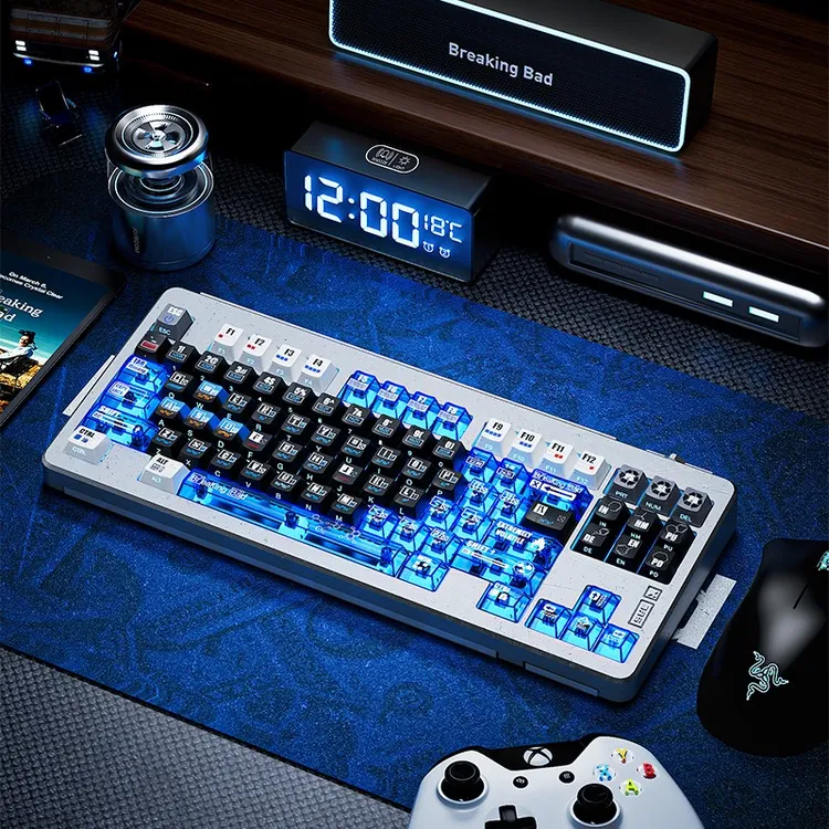 苍海月绝命毒师键帽高颜值推荐迈从ace68小蜜蜂made68pro磁轴键盘