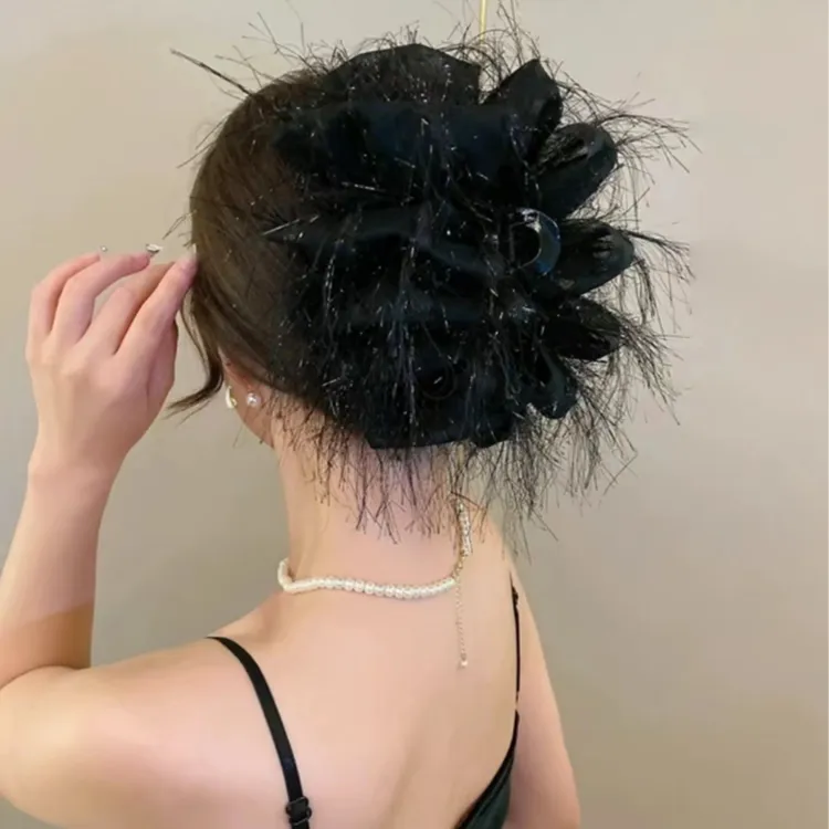 Z166蓬松云朵大抓夹网红气质百搭优雅超仙时尚