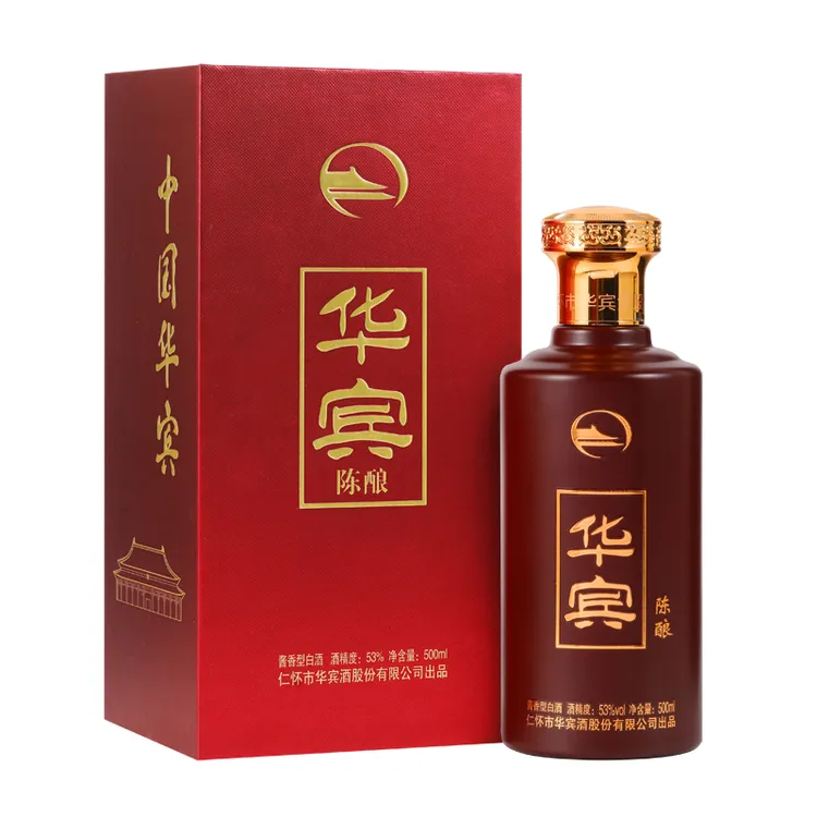 华宾【酒厂自营】贵州华宾陈酿 酱香型白酒窖藏纯粮老酒53度500ml