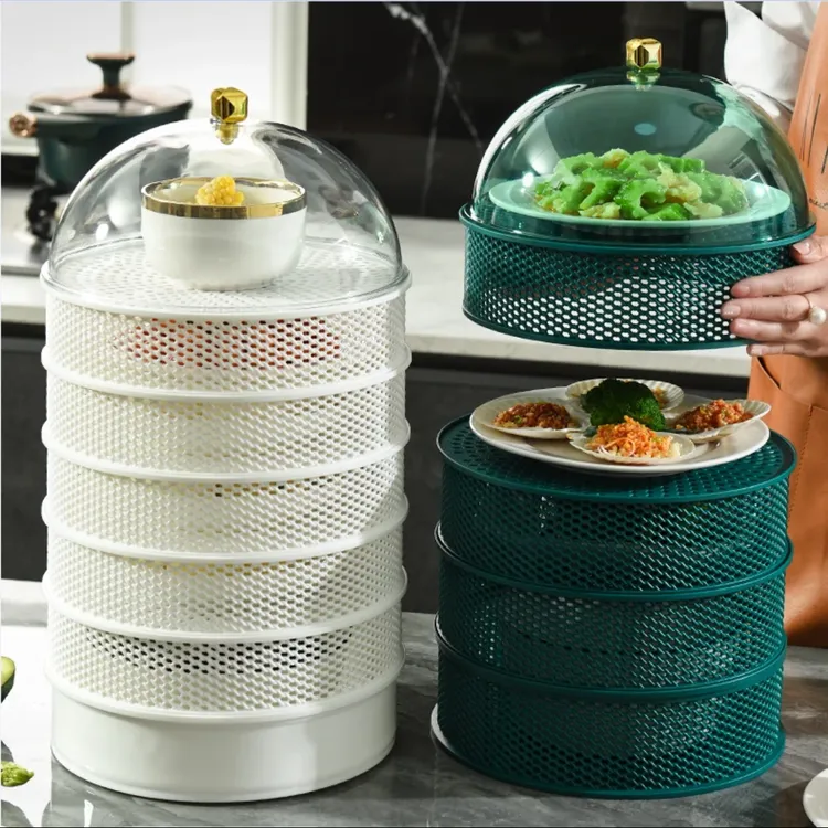 镂空菜罩多层透气家用盖剩菜饭防蝇蚊虫食物罩保鲜餐桌厨房收纳盒
