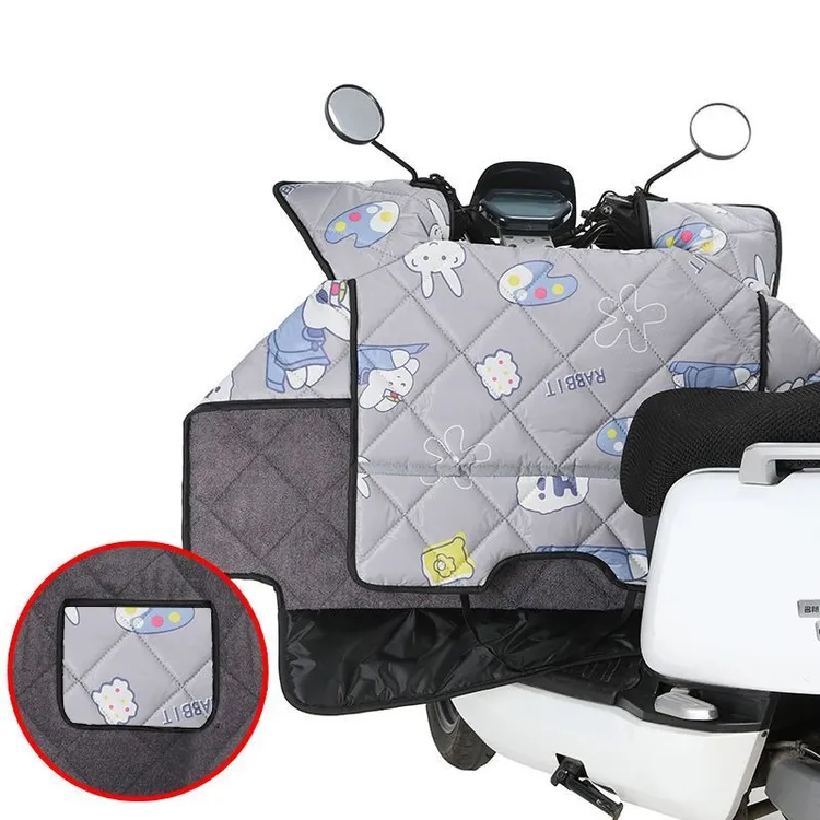 鑫途电动车挡风被新款骑行加大加宽单面加棉保暖防雨防水防寒防风