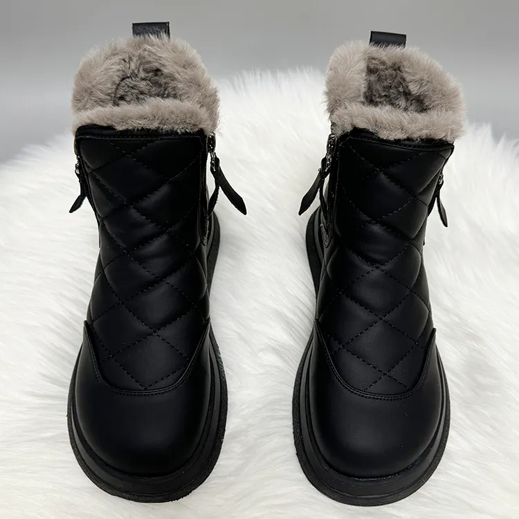 雪地靴女2025冬季新款加绒抗寒保暖低帮短靴东北加厚大棉软底棉靴