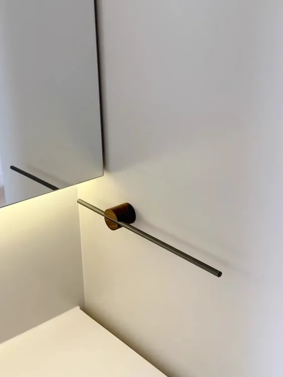 胡桃木毛巾架免打孔卫生间毛巾杆挂毛巾的架子浴室浴巾架挂杆单杆