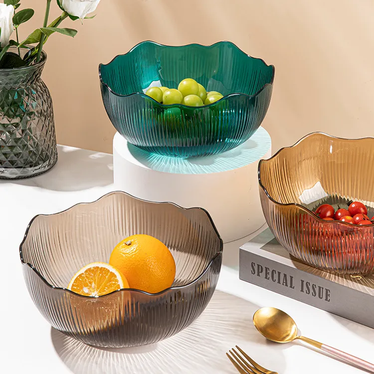 防摔耐摔客厅茶几果盘简约时尚轻奢风大气网红款大容量零食盘批发