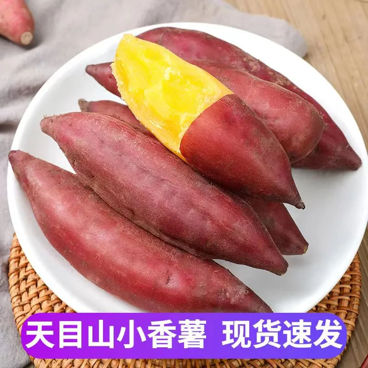 临安天目山小香薯正宗板栗红薯新鲜农家小番薯地瓜蜜薯2/3/5斤