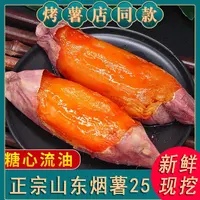 【正宗烟薯25】烤薯专用糖心蜜薯4.5斤装（新鲜现挖山东红薯）