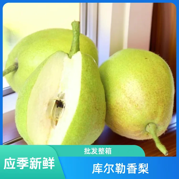 新疆香梨库尔勒香梨新鲜应季水果砀山梨子青皮薄脆甜批发一整箱