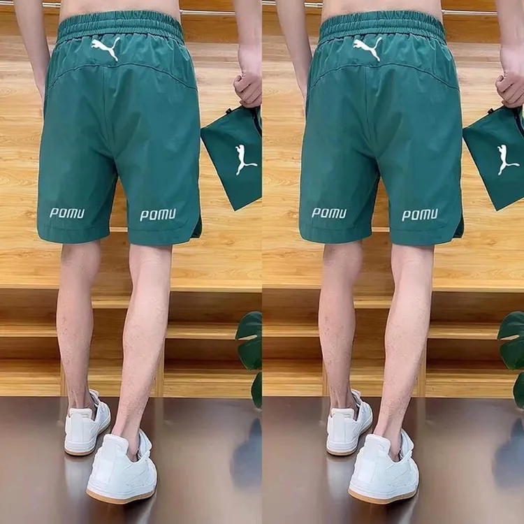 男五分短裤裤夏季24新款刺绣潮品运动沙滩裤修身百搭速干单件