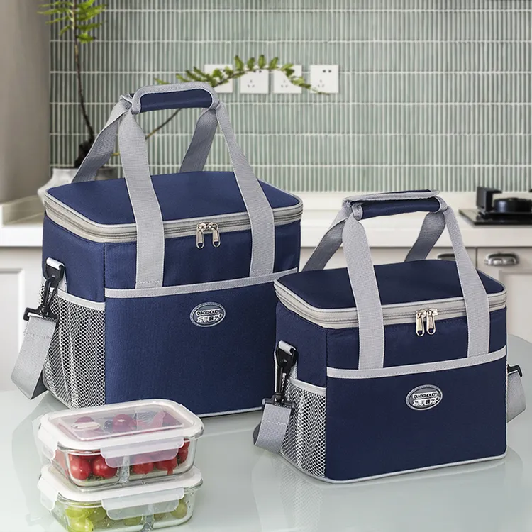 保温袋手提饭盒包铝箔加厚带饭包手提袋大容量户外保温包冷藏袋子