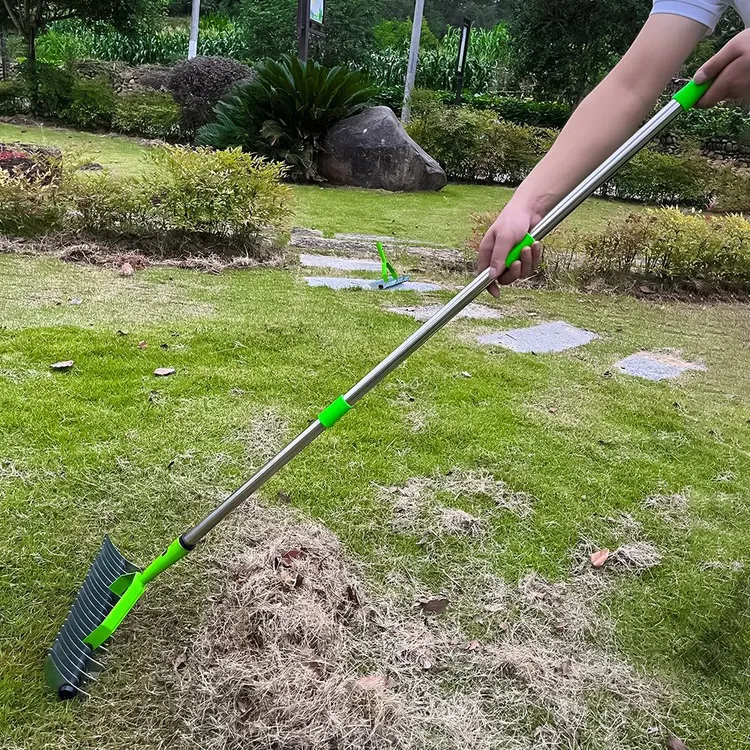 淘器 草坪枯草耙茅草耙落叶耙园林除垢耙松土器土壤耙园艺工具