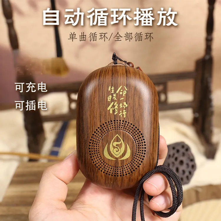 淘器 静心音乐充电便携手持挂脖老人号唱机便携音响随身音箱