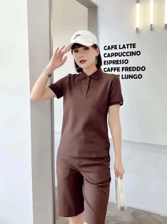 【专柜品质】五分裤运动套装女大码高腰短裤两件套装洋气休闲T恤