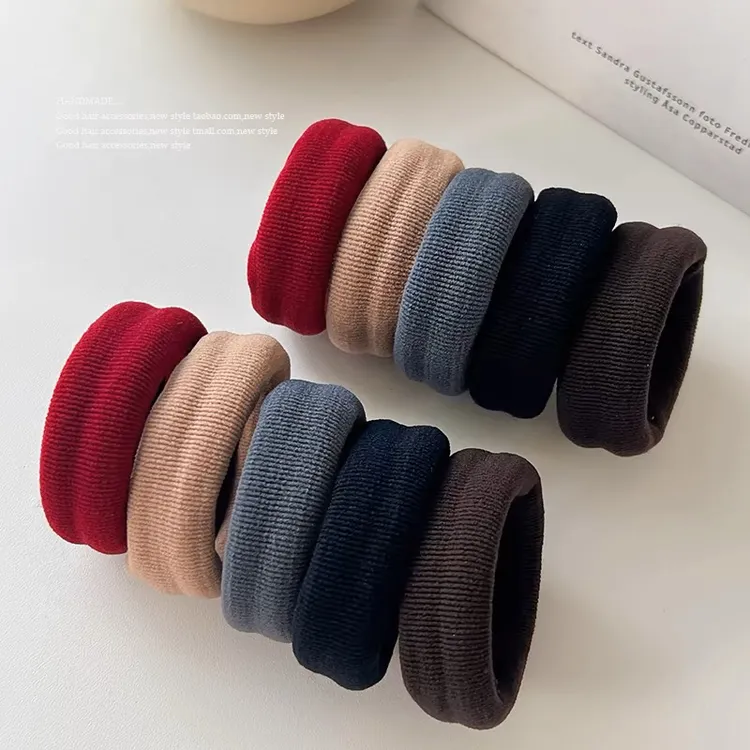 加粗加宽头绳网红发绳皮筋成人简约头饰加厚气质百搭耐用发圈发饰