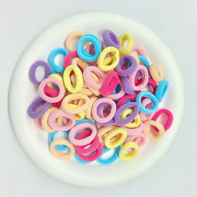 韩版头绳不伤发发绳可爱糖果色儿童宝宝女孩发圈弹性彩色小皮筋
