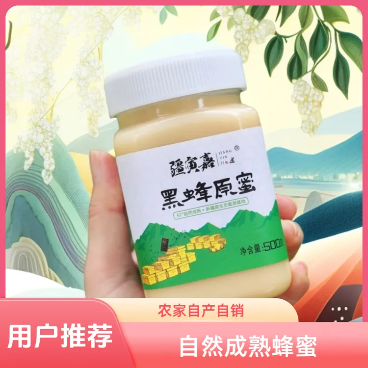 新疆黑蜂原蜜500克（拍一发三）包邮成熟密