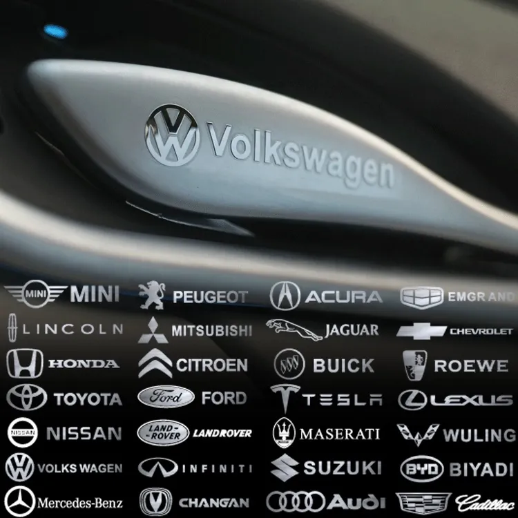 金属车标汽车改装车贴个性创意装饰贴雨刷中控车窗高级质感随意贴